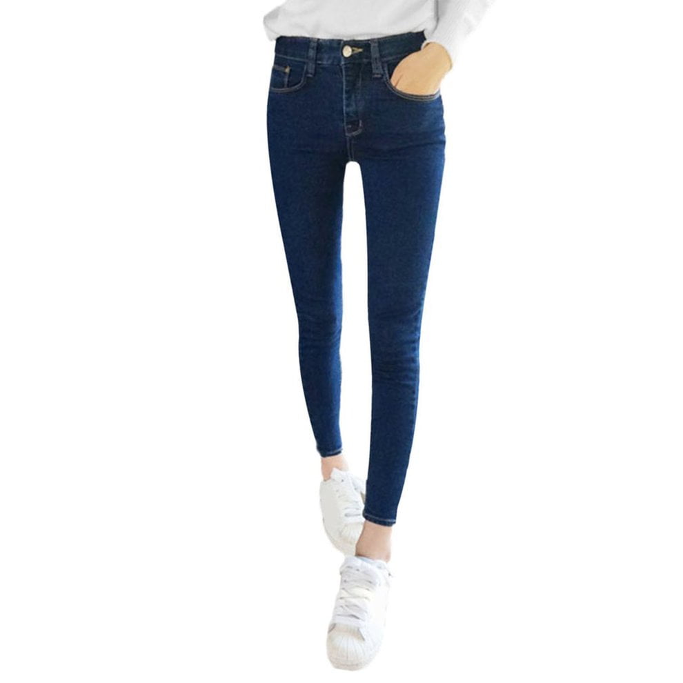 elastic skinny jeans