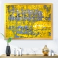 thumbnail image 3 of Designart 'Grey Meets Yellow Abstract Art I' Modern Framed Art Print, 3 of 4