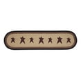 thumbnail image 3 of VHC Brands Braided Cotton Table Runner 12x48, Cotton Dining Room, Kitchen Table Runner, Jute Style, Farmhouse, Stenciled, Connell Collection, Rectangle 12x48, Stars, Burgundy, 3 of 5