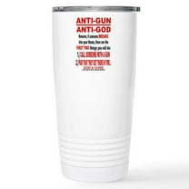 CafePress - GOD And GUNS Travel Mug - Insulated Stainless Steel Travel Tumbler 20 oz.