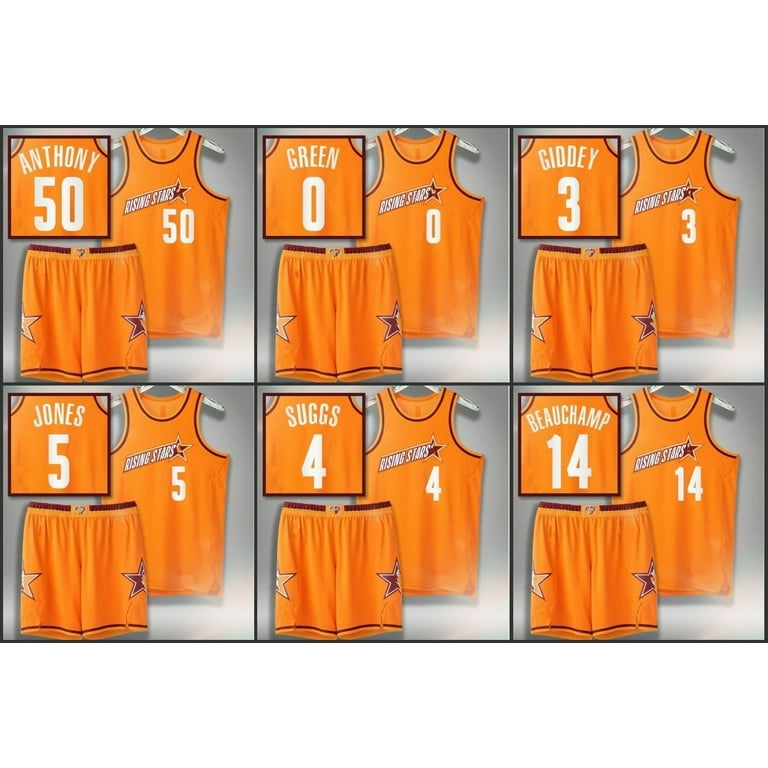 NBA_ Jersey Suit Cole Anthony Jalen Suggs Tyrese Maxey Herbert Jones Josh  Giddey Jalen Green MarJon Beaucham 2022 Rising Stars Jersey Orange Uniform  