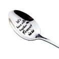 thumbnail image 5 of Pack of 2 Couple Stainless Steel Spoon Valentine's Day Wedding Ice Cream Dessert Mixing Spoon Creative Coffee Milk Stirring Tableware Spoon Love Text Romantic Valentine's Day Spoon, 5 of 6