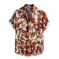 thumbnail image 2 of ALLLIST Hawaiian Shirts for Men Collared Short Sleeve Button Down Shirts Casual White Clothing for Men, 2 of 9