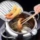 thumbnail image 2 of Japanese Deep Fryer With Thermometer And Lid 304 Stainless Steel Kitchen Tempura Fryer Pan Fryer Without Oil Frying Pan Fryer, 2 of 5