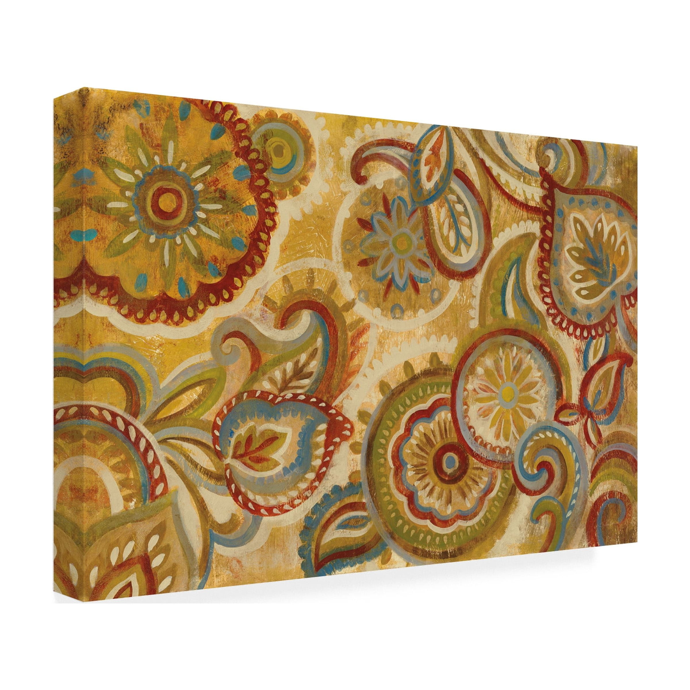 Trademark Fine Art 'Mandala and Paisley' Canvas Art by Silvia Vassileva