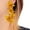 Yellow, variant on FENOHREFE Flower Shaped Exaggerate Earrings Eye Catching Ear Rings Flowers Dangle Earrings Elegant Parties Jewelry