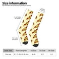 thumbnail image 7 of Knee High Socks for Men and Women, Cute Pizza Cartoon Althletic Compression Socks, Support Long Tube Socks for Outdoor Sport, Calf Socks, High Stockings for Women Men, 7 of 7