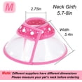 thumbnail image 6 of Pet Cone for Cats and Small Dogs, 5.7-8in Adjustable  Lightweight Recovery Cat Collar (Pink), 6 of 9