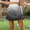 #049-Black, variant on Wowcloth Women's A-line Short Skirt, Gradient Print with Zipper, Fashionable Versatile Casual for Spring and Summer