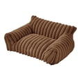 thumbnail image 1 of Cama para gatos y perros, portátil, suave, antideslizante, para interiores Café, 1 of 9