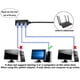 thumbnail image 3 of Divisor de red LAN Ethernet y extensor RJ45 de 1 a 3 puertos, 3 of 8