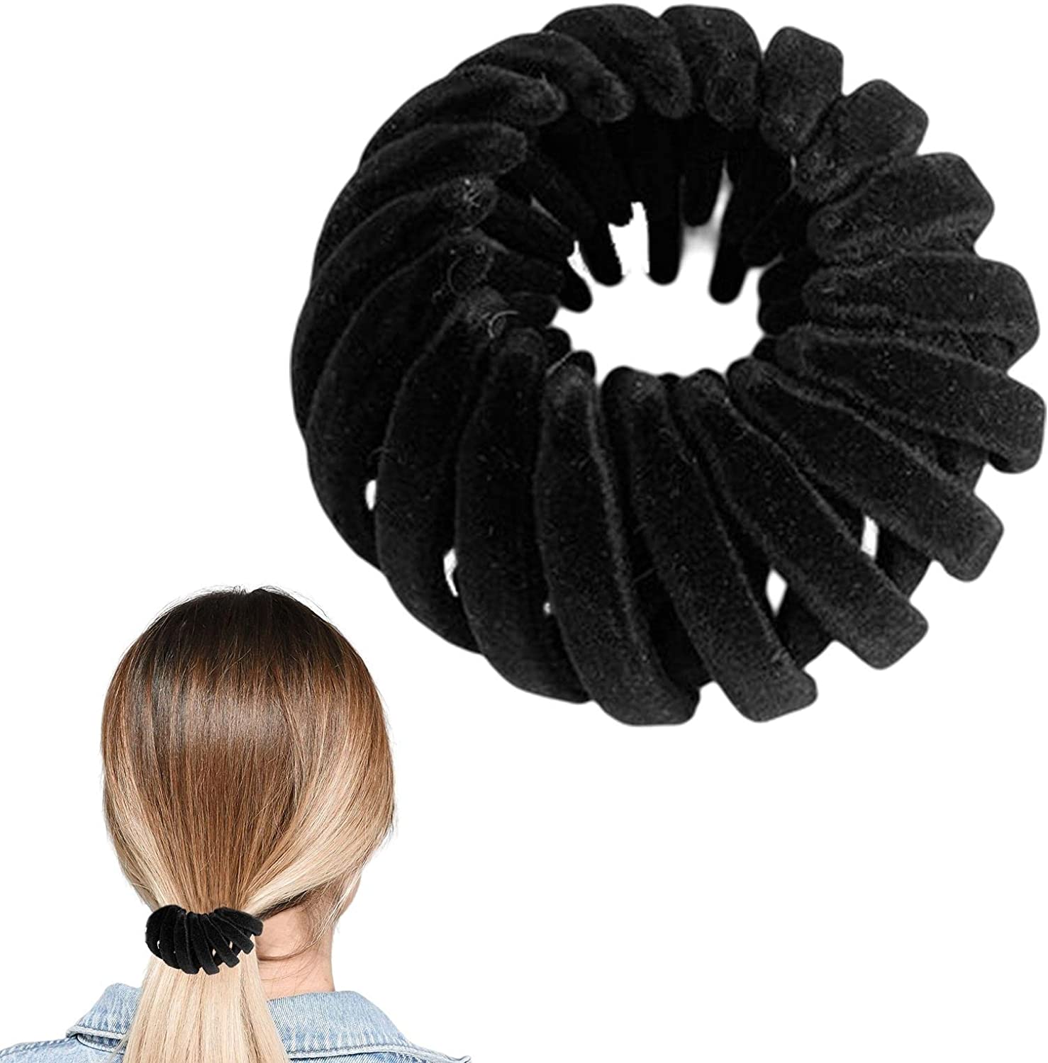Magic Bird Nest Velvet Hair Clips Three Rows of Teeth Styling