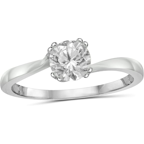 Diamonice 0.925 Sterling Silver 1.25 Carat White Cubic Zirconia Ring for Women | Cubic Zirconias for Everyday Womens Wear