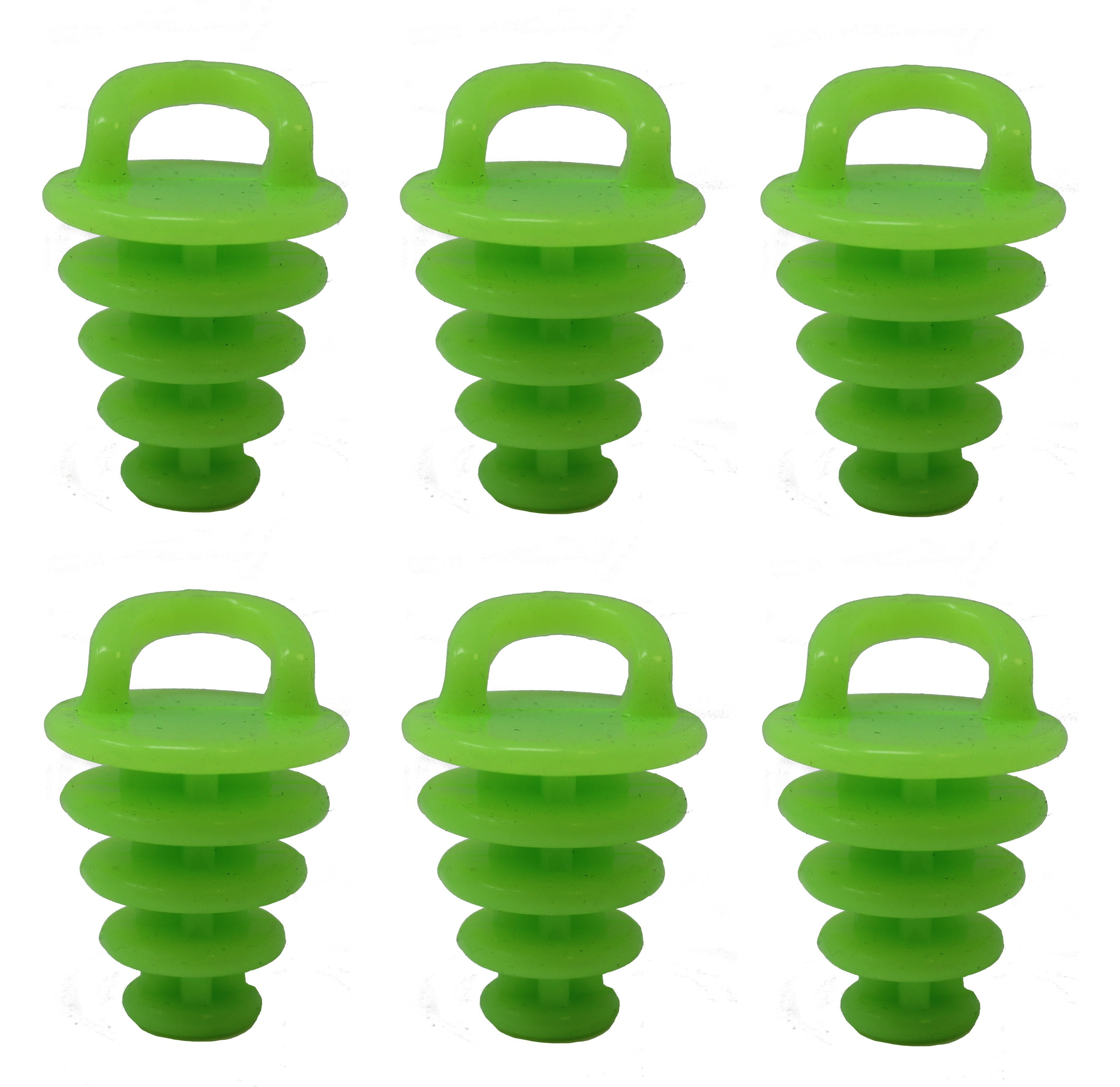 6 Pack Kayak Scupper Plug Sit on Top Kayak Hole Plugs Neon Green