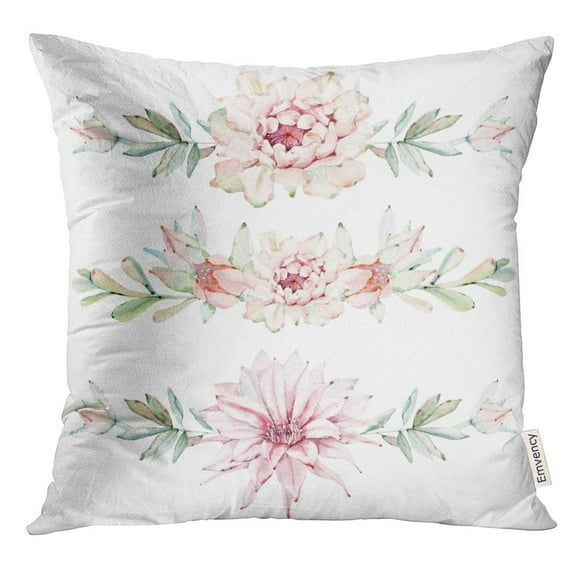RYLABLUE Cacti Watercolor Saguaro Cactus It's Perfect Prints Western Birthday Throw Pillowcase Cushion Case Cover