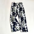 thumbnail image 2 of ShiShine Wide Leg Pajama Pants for Women Floral Print Soft Sleep Bottoms Loose Fit Comfy Elastic Waist Lounge Pants, 2 of 3