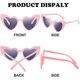thumbnail image 2 of 9 Pairs Heart Shaped Sunglasses Vintage Heart Sunglasses Women Retro Glasses for Shopping Travel Party Accessories, 2 of 3