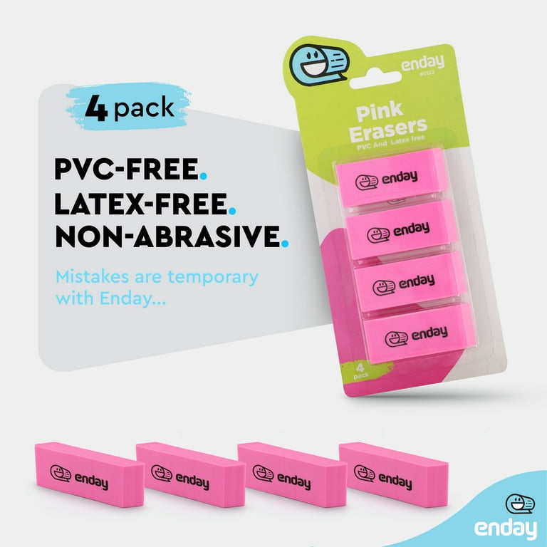 Erasers Pencil Block, Hi Polymer Large Pink Soft Eraser, Rubber and Non – Abrasive Eraser, Erasers School Supplies for Kids and Artists, Best Eraser
