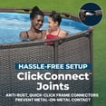 thumbnail image 5 of Bestway Power Steel 14’x42” Metal Frame Above Ground Pool w/ Pump, Ladder, & Cover, Brown, 5 of 9