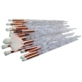thumbnail image 1 of WIFKLSIIPG Pinceaux de Maquillage Blancs sur Mesure Ensemble de 20 Pcs, 1 of 5