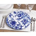 thumbnail image 2 of Fennco Styles Assiettes de Charge 14 Pouces Imprimé Fleur de Jardin - Ensemble de 4, 2 of 3