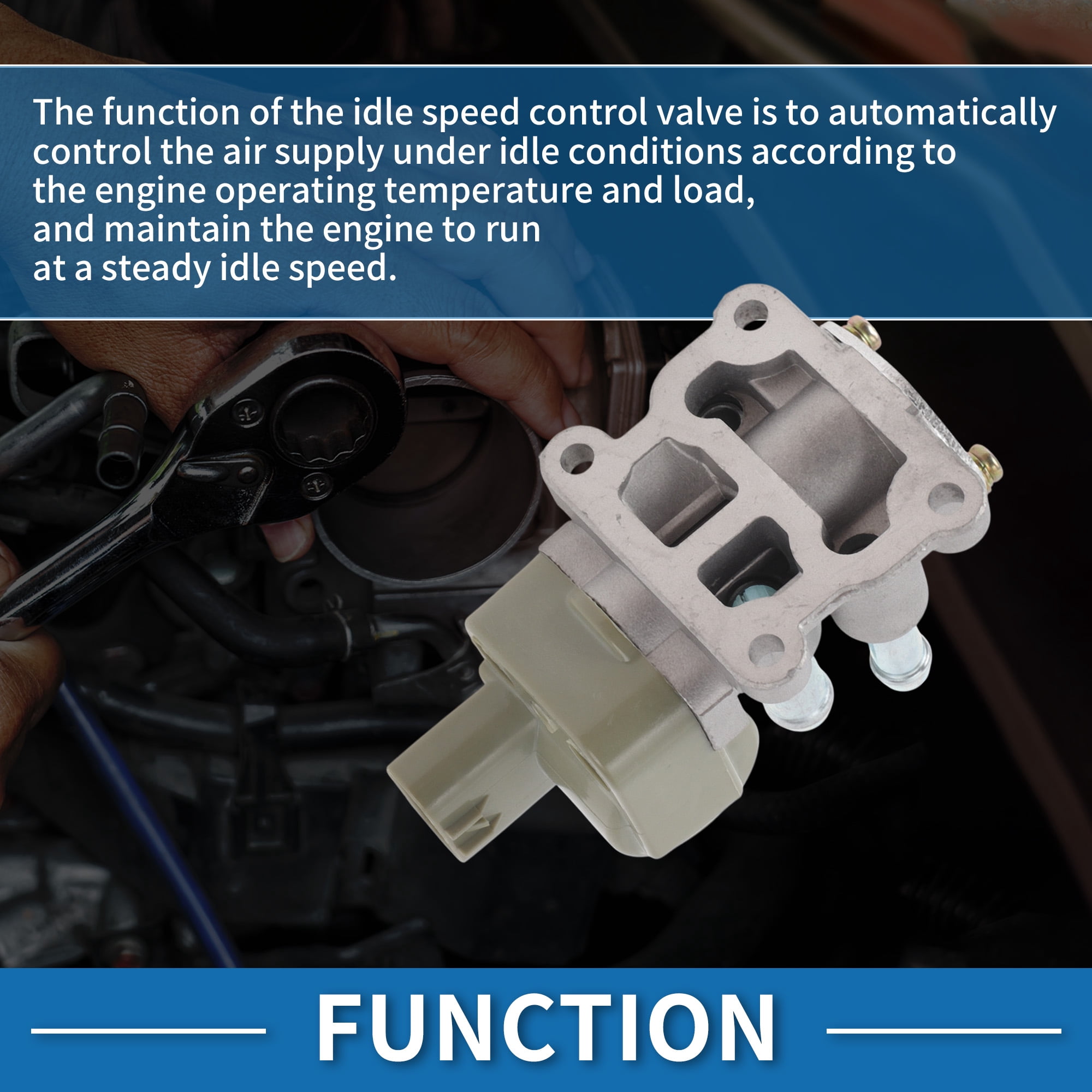 Unique Bargains Car Idle Air Control Valve for Toyota Camry Solara 1997-1999 No.2227074350 IACV Idle Motor Idle Air Control Valve