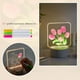 thumbnail image 5 of Bloc de Notas Acrílico Transparente Borrable, Tablero de Mensajes con Forma de Viento, Luces Navideñas, Regalo para Niños, Novias, Luz Nocturna Decorativa (5 Ml), 5 of 7