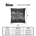 thumbnail image 5 of Christmas Stylish Velvet Throw Pillow Covers Inserts Set of 2 for Bed & Chair - Unique Patterns, 16x16, 18x18, & 20x20 Inches for Any Occasion!, 5 of 6