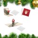 thumbnail image 4 of Paquete de 3 Tarjetas de Felicitación Macarena de Papel de Amor Tarjetas de Felicitación 3D para Navidad Motocicleta, 4 of 8