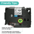 thumbnail image 2 of NineLeaf 1 Pack Compatible for Brother P-Touch Black on Clear TZe TZ Label Maker Tape TZe-S141 TZ-S141 18mm 0.7 in Extra Strength Laminated Label Tape, 2 of 7