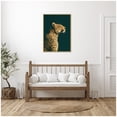 thumbnail image 2 of Kate and Laurel Framed Canvas Wall Art Print Emerald Gilded Cheetah by The Creative Bunch Studio, 28 x 38 Sylvie Bright Gold Frame, Modern Contemporary, Animal Art for Wall Decor, 2 of 8