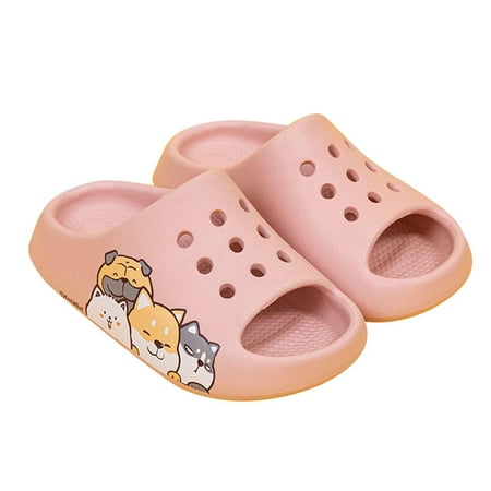 

Honeeladyy Clearance under 5$ Toddler Kids Boys Girls Cute Garden Water Sandals Slip On Shoes Lightweight Outdoor Summer Infant Children Beach Pool Play Shoes Pink