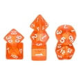 thumbnail image 1 of Polyhedral DND Dice Set, 7 Pcs DND Acrylic Dice for RPG Role Playing Table Games Tabletop Gaming Accessories, Transparent Orange, 1 of 6
