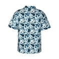 thumbnail image 4 of Xecao Daisies Flowers print Hawaiian shirt - a stylish short-sleeve button-down for men, perfect for casual beach and tropical outings., 4 of 9