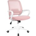 thumbnail image 3 of CELTOSS Ergonomic Home Office Chair, Mid Back Lumbar Support Desk Chair, Adjustable Height with Armrests for Adults, Pink, 3 of 11