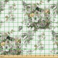 thumbnail image 2 of Ambesonne Vintage Fabric by the Yard Upholstery, Autumn Flower Bouquets Art, 3 Yards, Cocoa Grey Pale Brown, 2 of 5