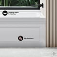 thumbnail image 4 of Concorde 60" x 30" Right-Hand Drain Alcove Bathtub with Apron and Armrest, 4 of 9