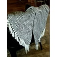 thumbnail image 2 of Cotton Farmhouse Throw - 50x60 Inches - Woven Knitted Blanket with Decorative Tassel for Sofa and Couch Charcoal Grey, 2 of 3