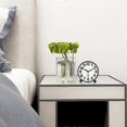thumbnail image 2 of Silent Analog Alarm Clock,Black Metal Large 3D Digits,Non Ticking Table Clock with Night Light Bedside Alarm Clock 10.8cm, 2 of 4