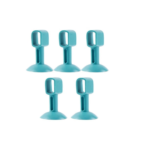Kenally Tope de manija de puerta anticolisión de 5 piezas, almohadilla de protección de bajo ruido, desmontable, reutilizable para sala de estar, verde Type1 NO1 Kenally TO008935-02B