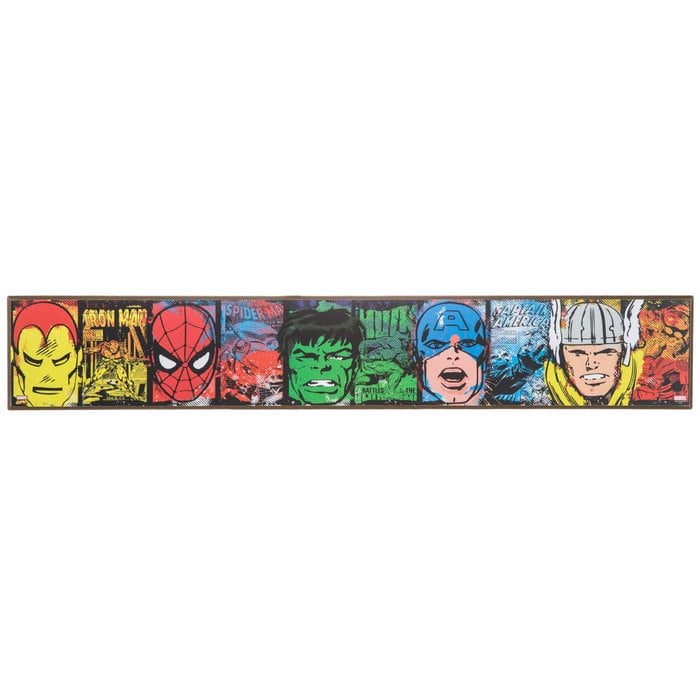 Retro Marvel Comic Wood Wall Art Home Decoration Theater Media Room Man Cave Walmart Com Walmart Com