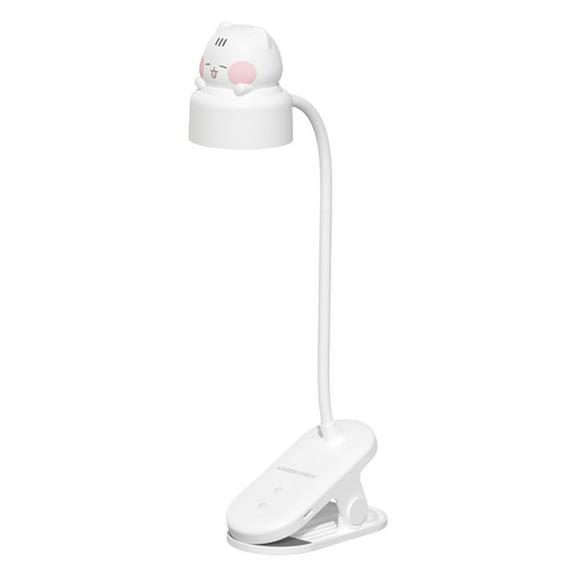 Dimmable Rechargeable Table Lamps Clip on Light with Flexible Gooseneck Plastic Texture for Home Office Reading Study