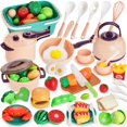 thumbnail image 1 of Juego de accesorios de cocina para niños LoveStown, 59 piezas, con cesta, 1 of 6