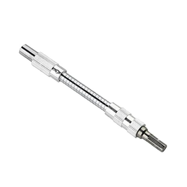 Riwesomey Taladro eléctrico de carga Universal de Metal de 150mm/200mm/300mm/400mm eje Flexible eje de flexión de 300 grados herramienta eléctrica de Herramientas eléctricas plata 150 mm