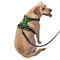 thumbnail image 3 of Lsque Palm Greenery Dog Harness, No-Pull Pet Harness with 2 Leash Clips, Adjustable Soft Padded Dog Vest with Easy Control Handle for Large Dogs-Medium, 3 of 9