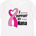 thumbnail image 4 of Inktastic Breast Cancer Awareness I Support My Nana with Pink Ribbon Boys or Girls Long Sleeve Toddler T-Shirt, 4 of 5