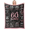 thumbnail image 1 of LHSHID 70th Birthday Gifts for Women Blanket Funny 70th Birthday Decoration for Women Birthday Gifts for 70th Women Best 70th Birthday Gift Ideas for Women Happy Birthday Gifts 60"x80", 1 of 6