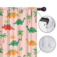 thumbnail image 4 of Blackout Kids Curtains,Pink Cartoon Dinosaurs Palms Pattern Childrens Insulated Curtains Set Of 2,Bedroom Essentials,Toddler Room Decor 42"x54", 4 of 5