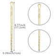 thumbnail image 2 of Paquete de 6 palillos chinos para el pelo para mujer, palillos de metal para moños, palillos largos para el pelo, accesorios de peinado de moda (oro y plata), 17,2 cm, 2 of 5