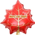 thumbnail image 2 of 10pcs Foil Maple Leaf Globos Fiesta de Acción de Gracias Favores de la fiesta del tema del tema de la fiesta, 2 of 5